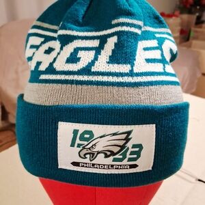 Philadelphia Eagles Teal and Gray Adult Beanie